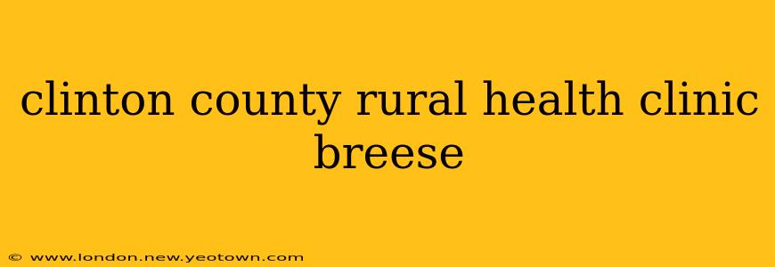 clinton county rural health clinic breese
