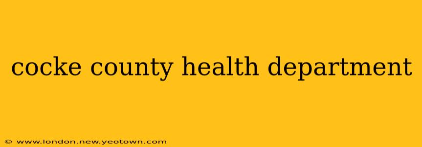 cocke county health department