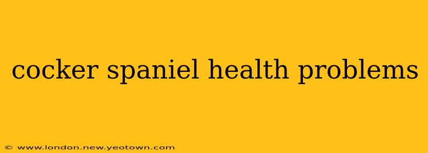 cocker spaniel health problems