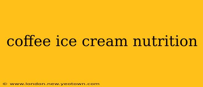 coffee ice cream nutrition