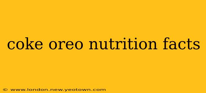 coke oreo nutrition facts