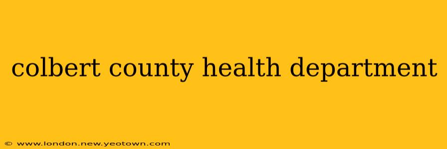colbert county health department