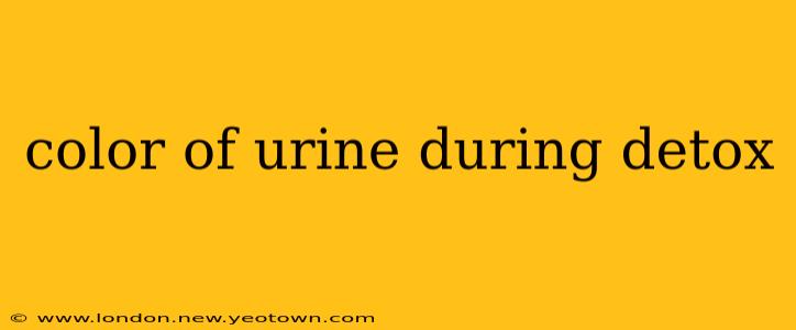 color of urine during detox