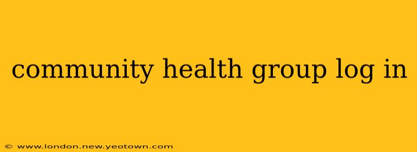 community health group log in