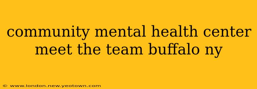 community mental health center meet the team buffalo ny