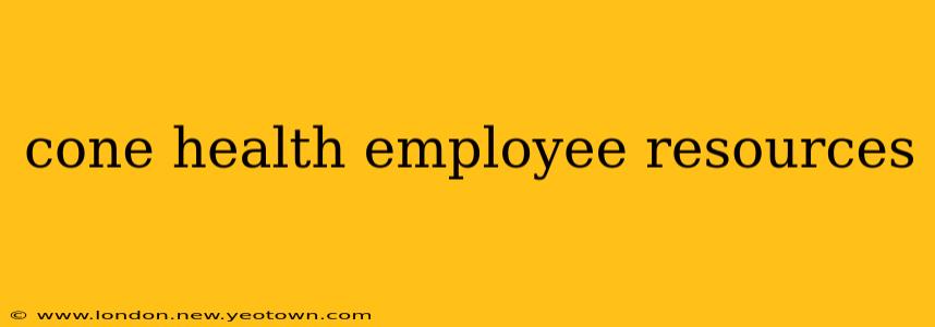 cone health employee resources