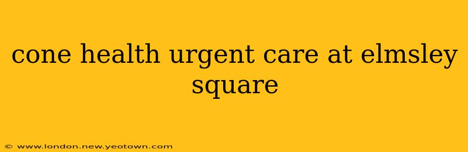 cone health urgent care at elmsley square