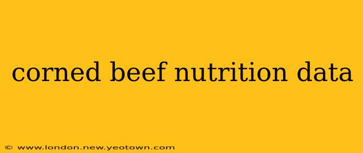 corned beef nutrition data
