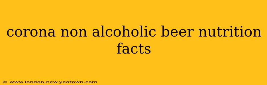 corona non alcoholic beer nutrition facts