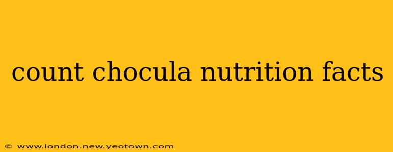 count chocula nutrition facts