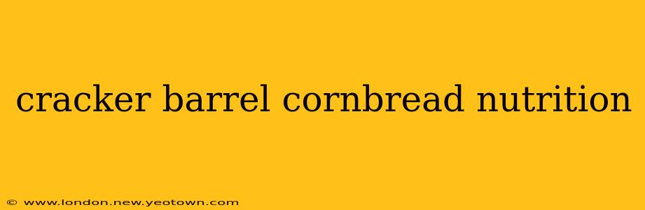 cracker barrel cornbread nutrition