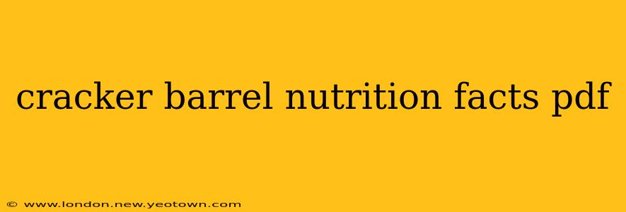cracker barrel nutrition facts pdf
