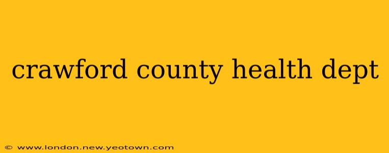 crawford county health dept
