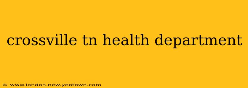 crossville tn health department