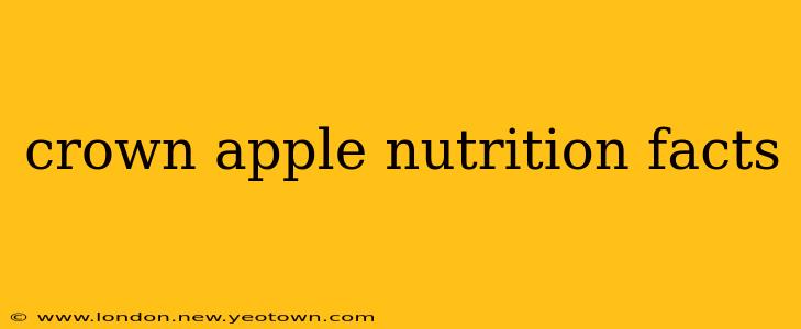 crown apple nutrition facts
