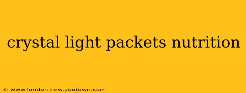 crystal light packets nutrition