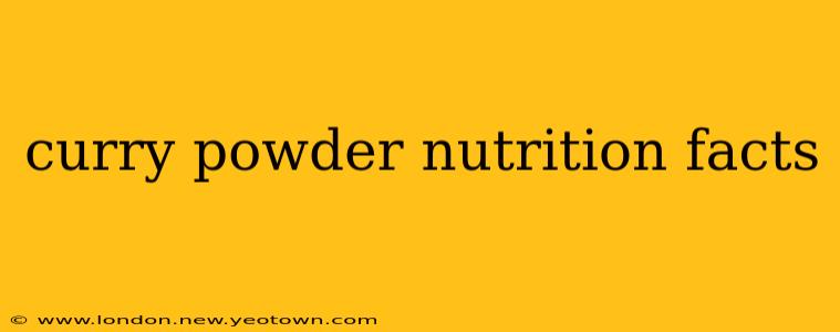 curry powder nutrition facts