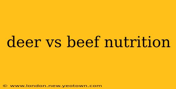 deer vs beef nutrition