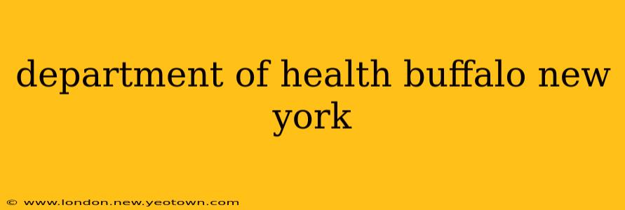department of health buffalo new york