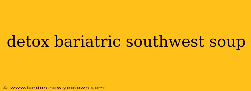 detox bariatric southwest soup