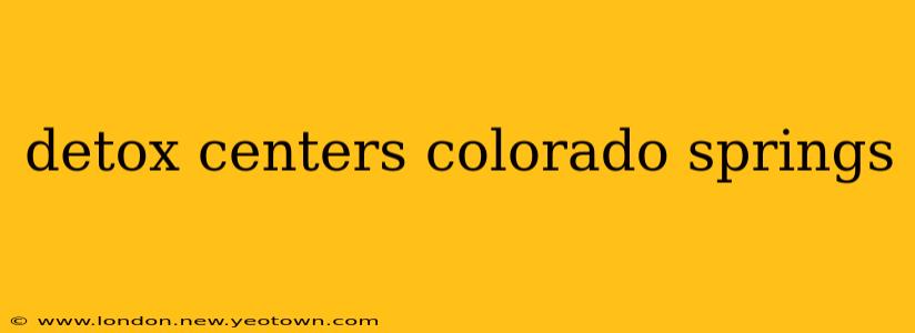 detox centers colorado springs