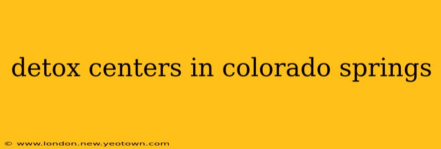 detox centers in colorado springs