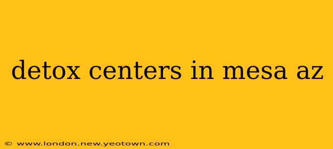 detox centers in mesa az