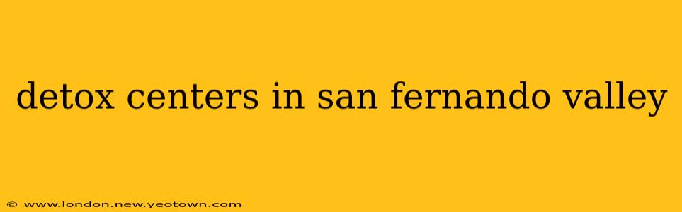 detox centers in san fernando valley