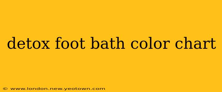 detox foot bath color chart