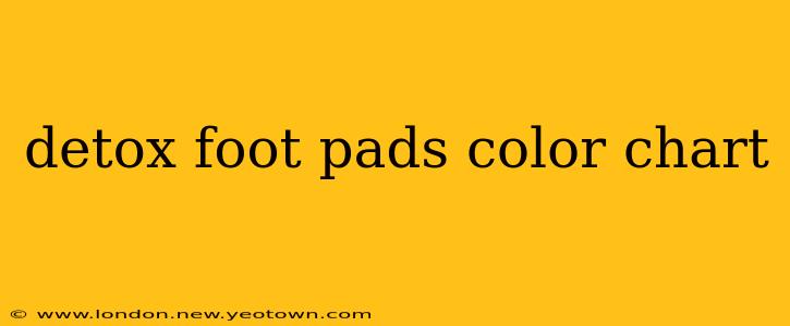 detox foot pads color chart