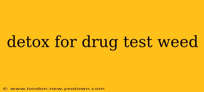 detox for drug test weed