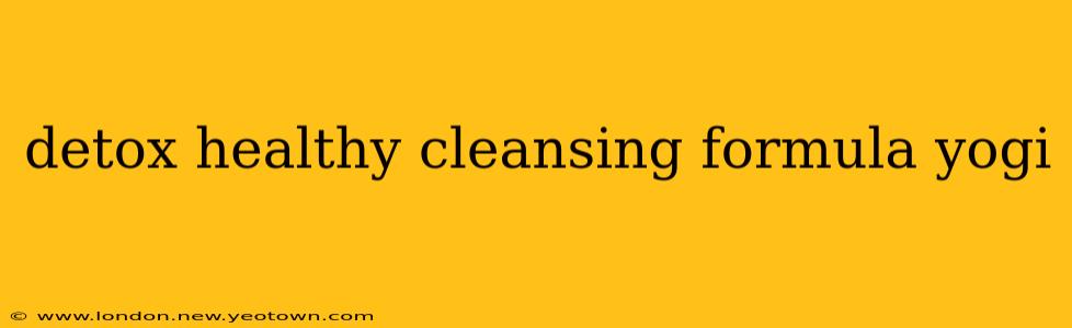 detox healthy cleansing formula yogi
