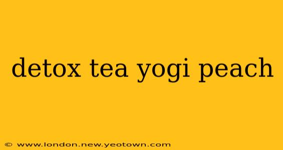 detox tea yogi peach