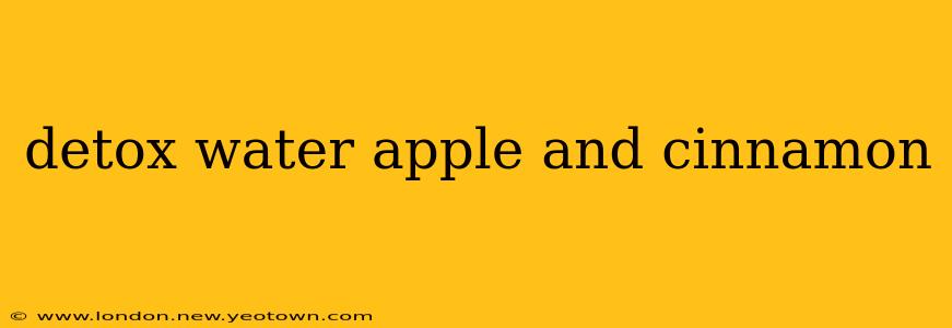 detox water apple and cinnamon
