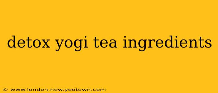 detox yogi tea ingredients