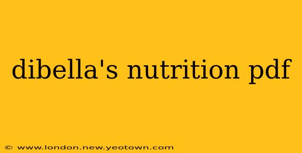 dibella's nutrition pdf