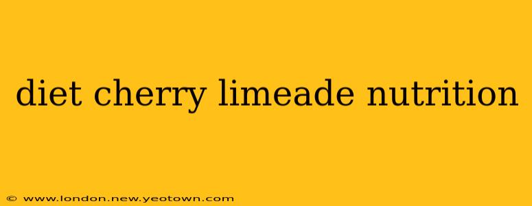 diet cherry limeade nutrition