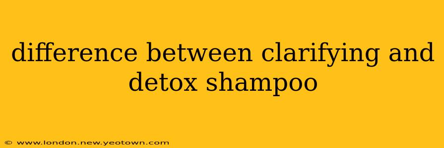 difference between clarifying and detox shampoo