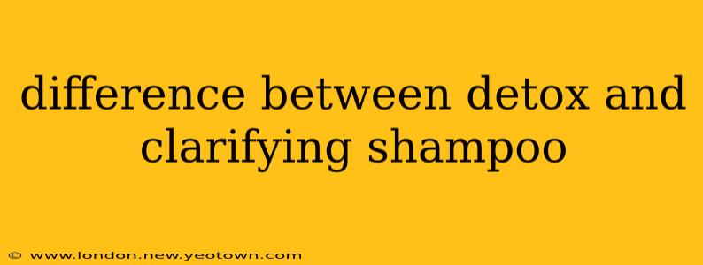 difference between detox and clarifying shampoo