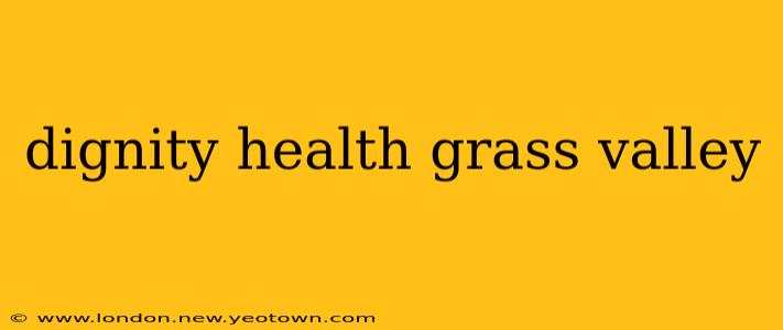 dignity health grass valley