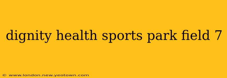 dignity health sports park field 7