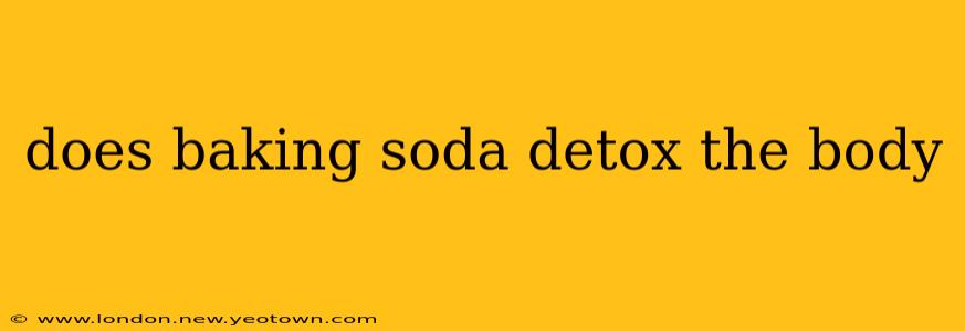 does baking soda detox the body