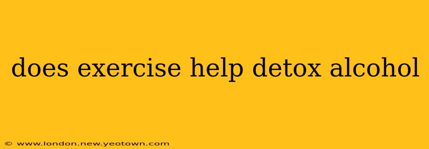 does exercise help detox alcohol