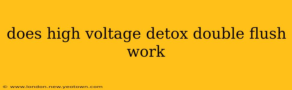 does high voltage detox double flush work