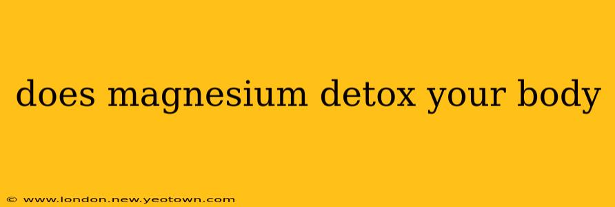does magnesium detox your body