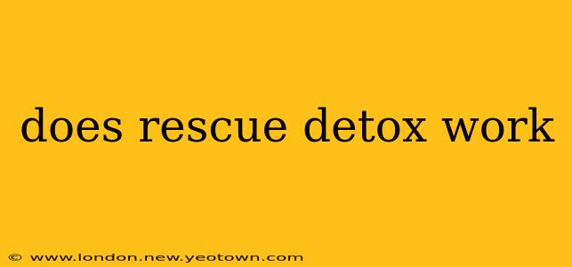 does rescue detox work