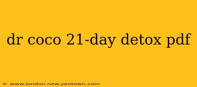 dr coco 21-day detox pdf