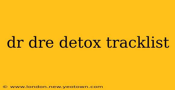 dr dre detox tracklist