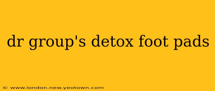 dr group's detox foot pads