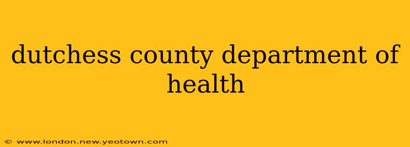 dutchess county department of health